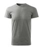 Tricou din bumbac - Basic, Gri închis