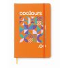 Notebook A5 cu copertă tare din piele PU - Arconote, Portocaliu