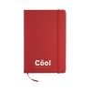 Notebook A5 cu copertă tare din piele PU - Arconote, Roșu