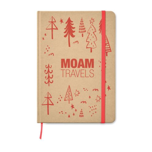 Notebook A5 din hârtie reciclată - Everwrite, Roșu