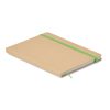 Notebook A5 din hârtie reciclată - Everwrite, Lime