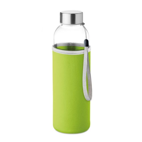 Sticlă de apă cu husă personalizată cu logo, Lime