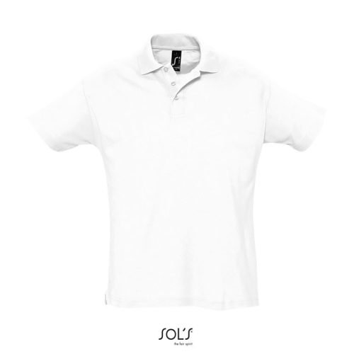 Tricou polo -Summer II, Alb