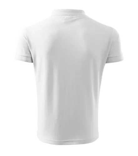 Tricou polo pentru bărbați - Pique, Alb