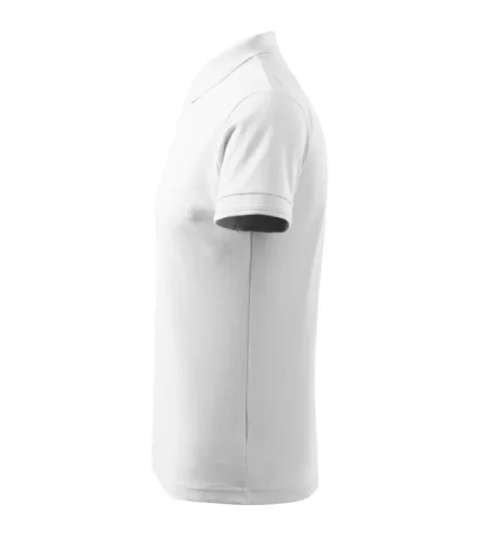 Tricou polo pentru bărbați - Pique, Alb