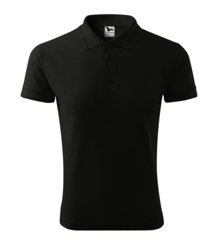 Tricou polo pentru bărbați - Pique, Negru