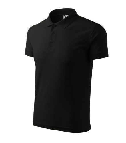 Tricou polo pentru bărbați - Pique, Negru
