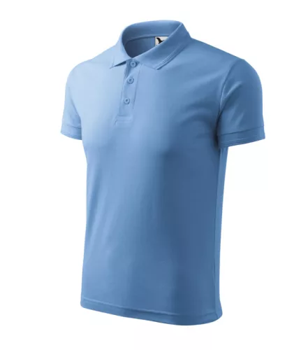 Tricou polo pentru bărbați - Pique Albastru deschis