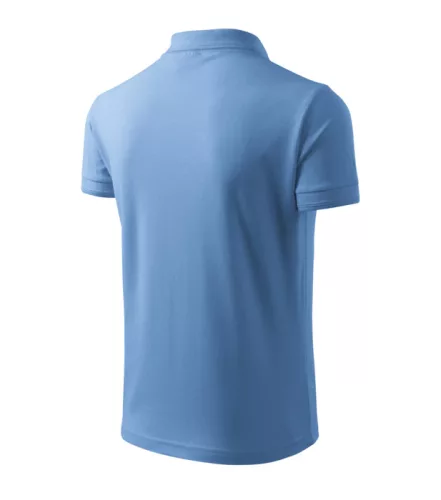 Tricou polo pentru bărbați - Pique Albastru deschis