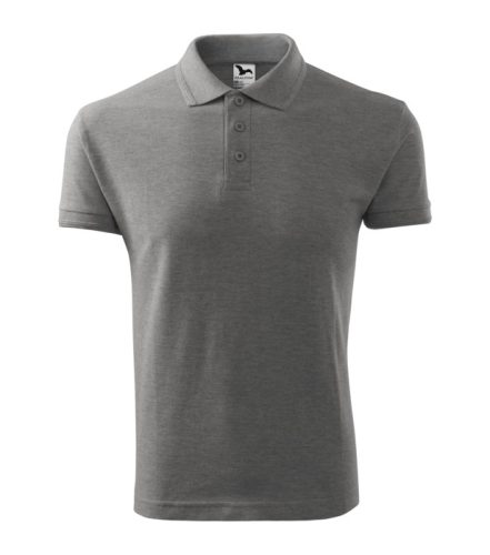 Tricou polo pentru bărbați - Pique Gri închis
