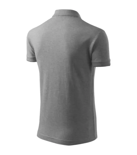 Tricou polo pentru bărbați - Pique Gri închis