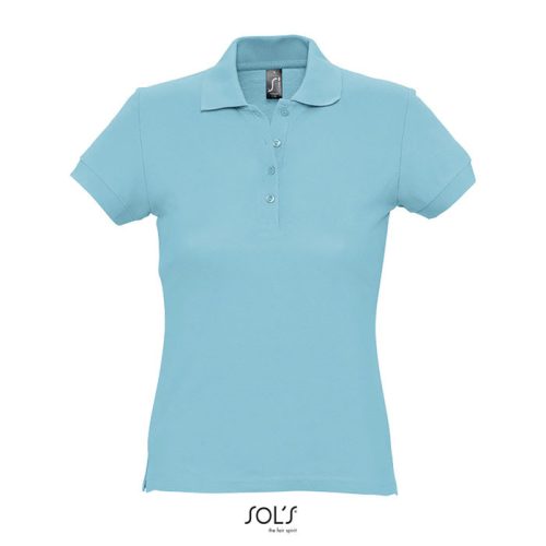 Tricou polo pentru damă - Passion, Albastru atol