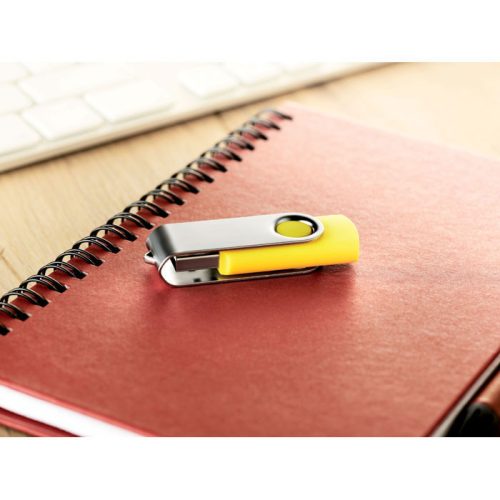 Stick USB 8GB personalizat - Techmate, Galben