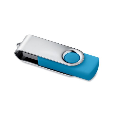 Stick USB 16GB personalizat - Techmate, Turcoază