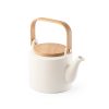 Ceainic din ceramică cu capac din bambus - Glogg, 700ml