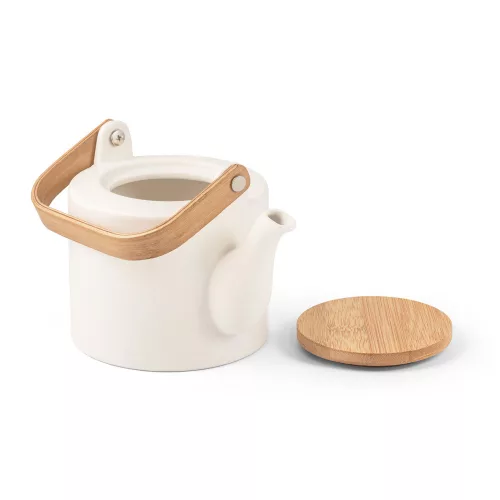 Ceainic din ceramică cu capac din bambus - Glogg, 700ml
