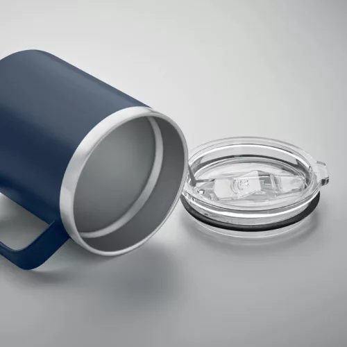 Cană cu perete dublu din inox - Inari, Albastru închis