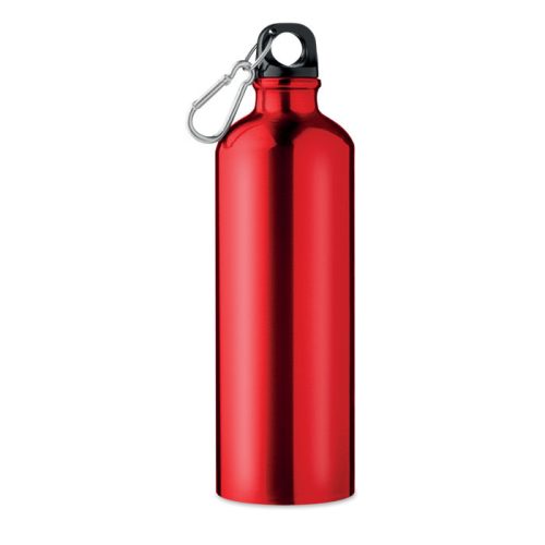 Sticlă din aluminiu cu carabină - Big Moss, Roșu
