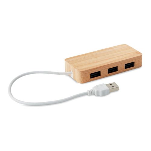Hub USB din bambus - Vina