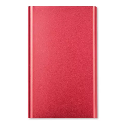 Power Bank din aluminiu 4000 mAh - Powerflat, Roșu
