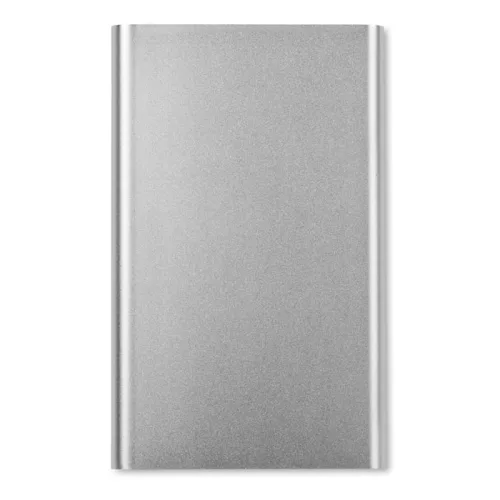 Power Bank din aluminiu 4000 mAh - Powerflat, Argintiu