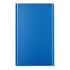 Power Bank din aluminiu 4000 mAh - Powerflat, Albastru regal