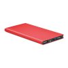 Power Bank din aluminiu 8000 mAh - Powerflat 8, Roșu