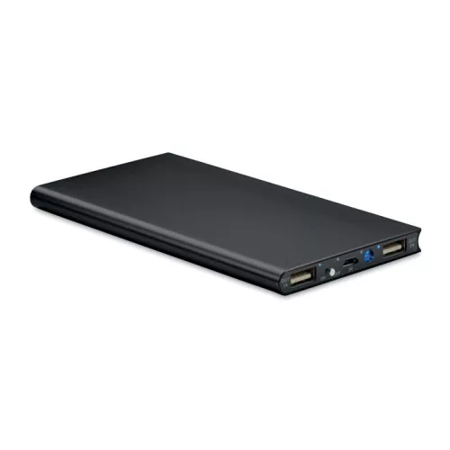 Baterie externă solară 8000 mAh - Solar Powerflat, Negru
