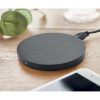 Îcărcător wireless din bambus - Rundo, Negru 
