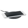 Îcărcător wireless din bambus - Rundo, Negru 