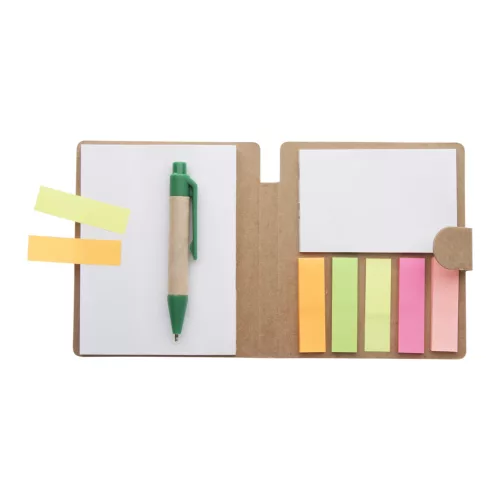Notițe adezive cu pix din hârtie reciclată - Pennot