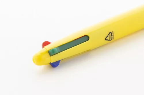 Pix multicolor din plastic reciclat- Quattro, Galben