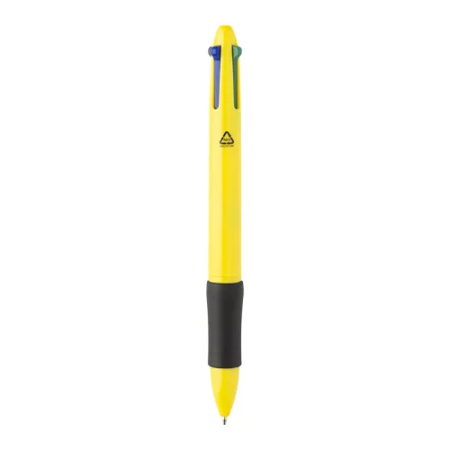 Pix multicolor din plastic reciclat- Quattro, Galben