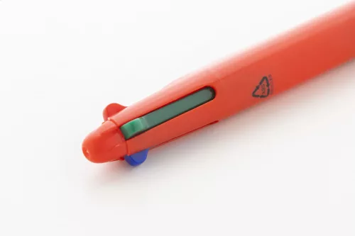 Pix multicolor din plastic reciclat- Quattro, Roșu