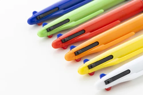 Pix multicolor din plastic reciclat- Quattro, Albastru