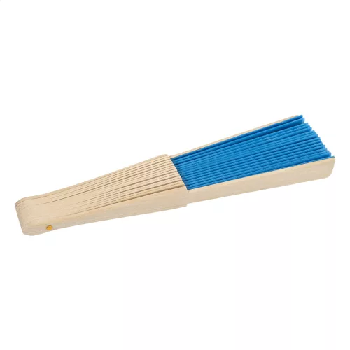 Evantai din lemn și poliester reciclat - Solana, Albastru