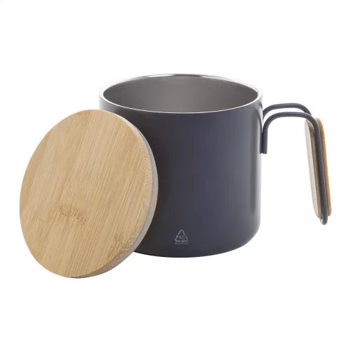 Cană termo din inox reciclat 300 ml - Graboo, Gri închis  