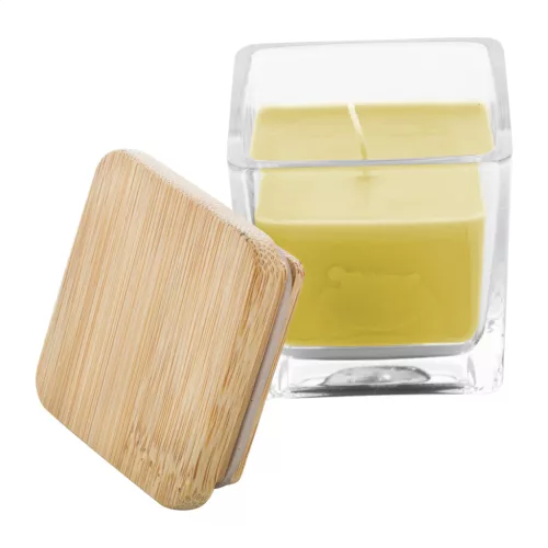 Lumânare Parfumată "Eco-Bamboo" – Capac din bambus, Lămâie