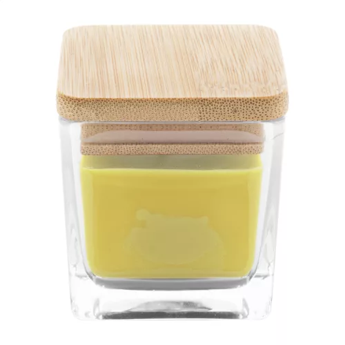 Lumânare Parfumată "Eco-Bamboo" – Capac din bambus, Lămâie