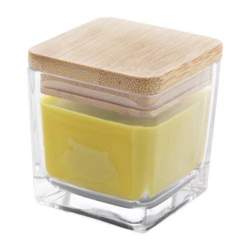 Lumânare Parfumată "Eco-Bamboo" – Capac din bambus, Lămâie