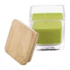 Lumânare Parfumată "Eco-Bamboo" – Capac din bambus, Măr Verde