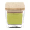 Lumânare Parfumată "Eco-Bamboo" – Capac din bambus, Măr Verde