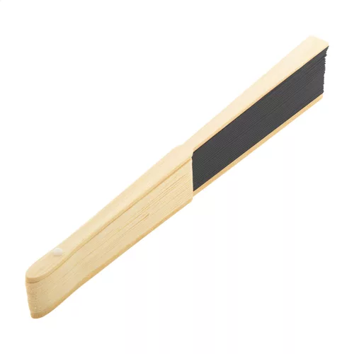 Evantai eco din hârtie și bambus - Bapper, Negru