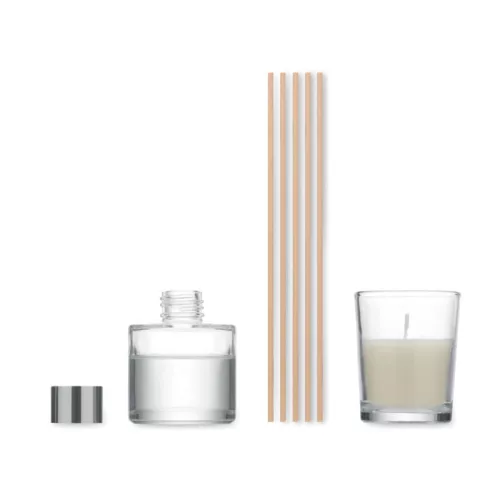 Set difuzor de parfum și lumănare cu parfum de vanilie - Gingle