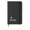 Notebook A6 cu copertă din piele PU - Notelux, Negru