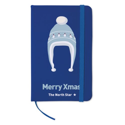 Notebook A6 cu copertă din piele PU - Notelux, Albastru