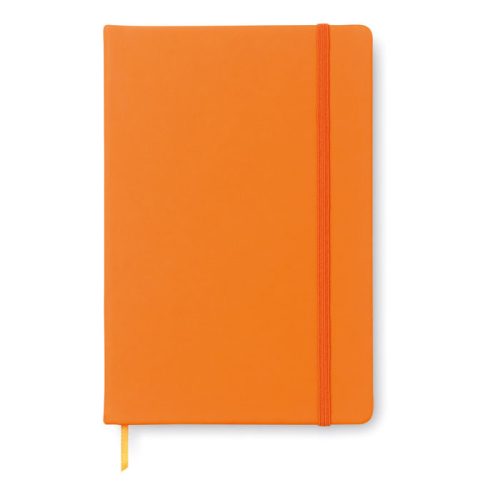 Notebook A6 cu copertă din piele PU - Notelux, Portocaliu 