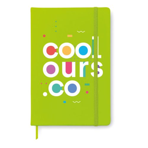 Notebook A6 cu copertă din piele PU - Notelux, Verde Lime
