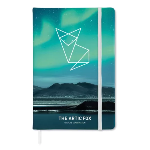 Notebook Business A5 "Arco" - Soft Touch, Alb 