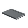 Notebook A5 cu copertă tare din piele PU - Arconote, Gri piatră 